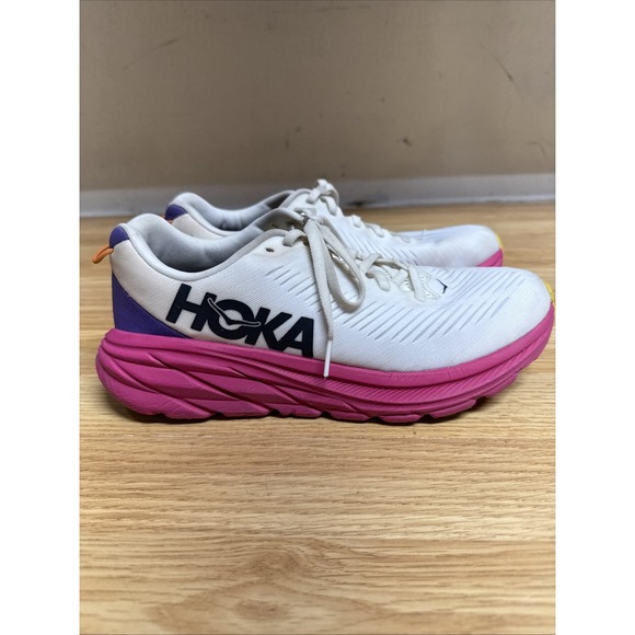 Hoka One One Shoes - Hoka One One Rincon 3 Women's Size 8.5 B Running Sneakers White And Pink